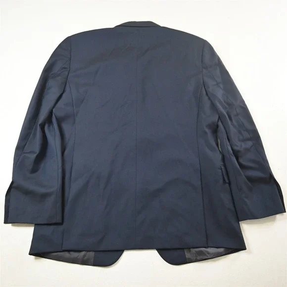 Brooks Brothers 42R Navy Blue 100% Wool Gold Button Blazer Jacket Sport Coat